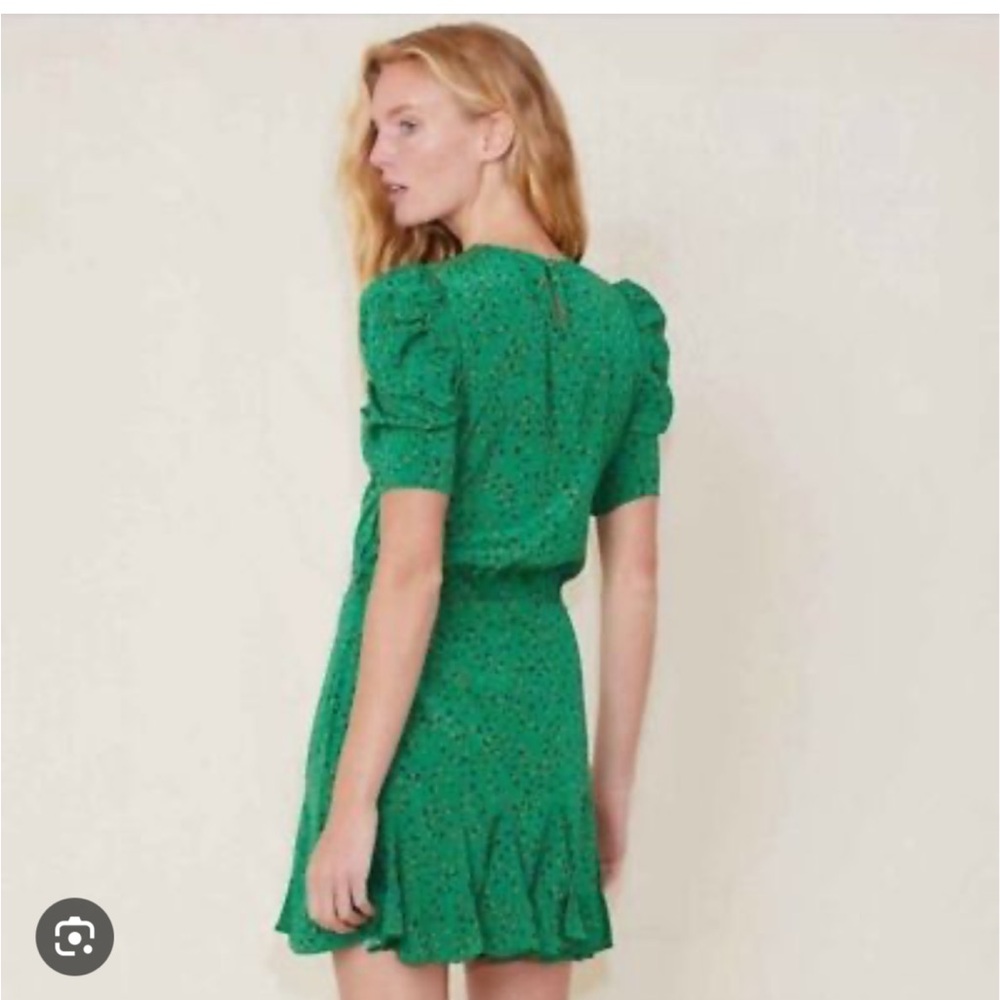 Veronica Beard Green Cut Out Blouse - Picture 3 of 5